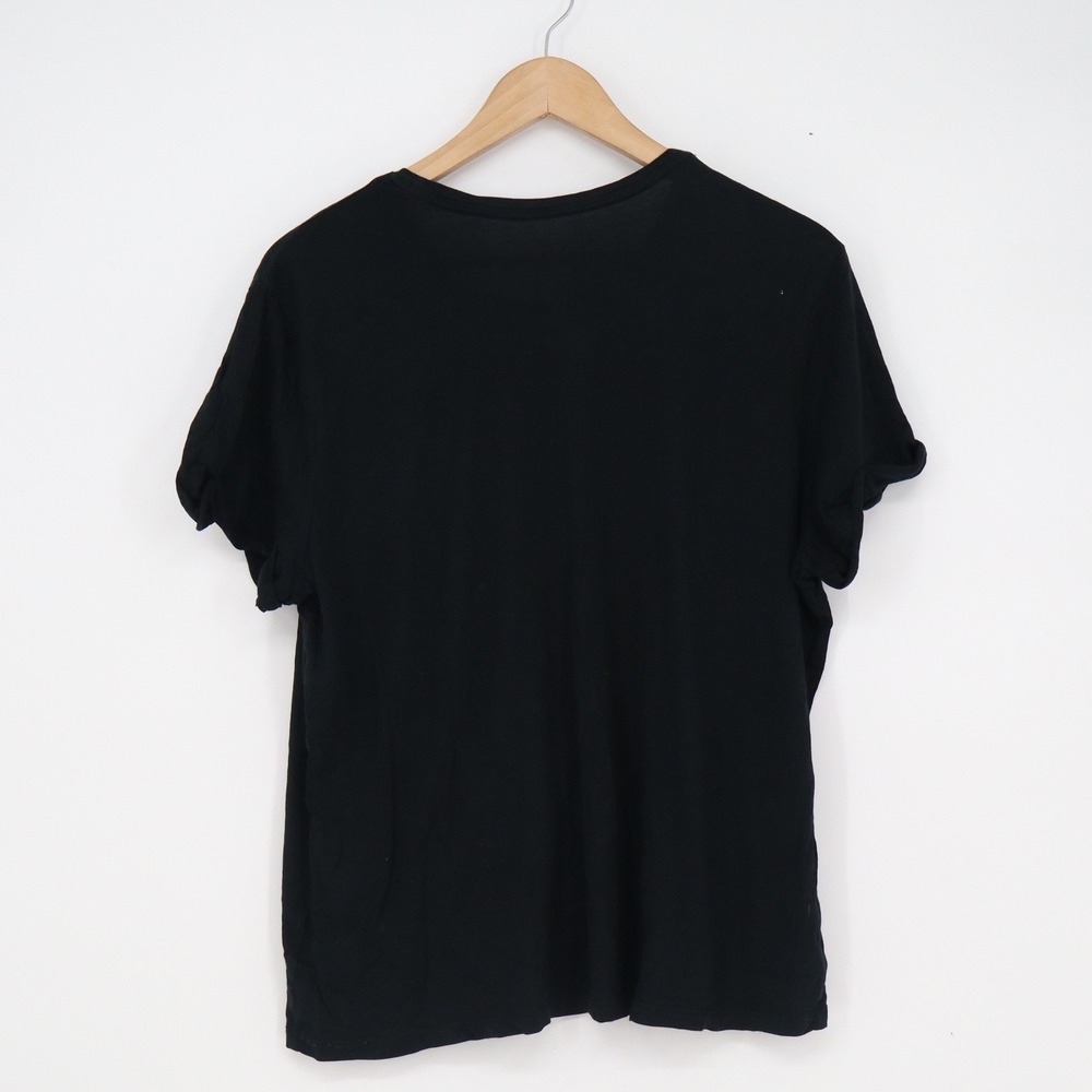 A New Day Black Short Sleeve Crew Neck Cotton Modal Blend T-Shirt Womens Large - Picture 4 of 5